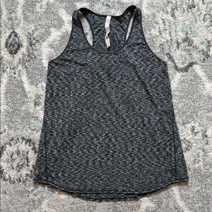 Lululemon Black and White Marled Tank Top